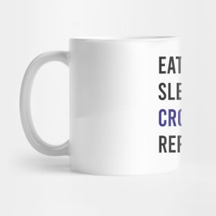 Eat Sleep Crossword Repeat Shirt Mug